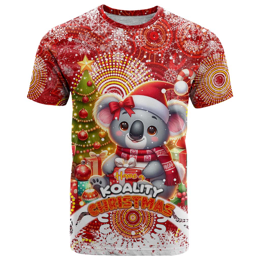 Koality Christmas T Shirt Cute Aussie Koala Holiday - Wonder Print Shop