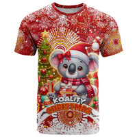 Koality Christmas T Shirt Cute Aussie Koala Holiday - Wonder Print Shop