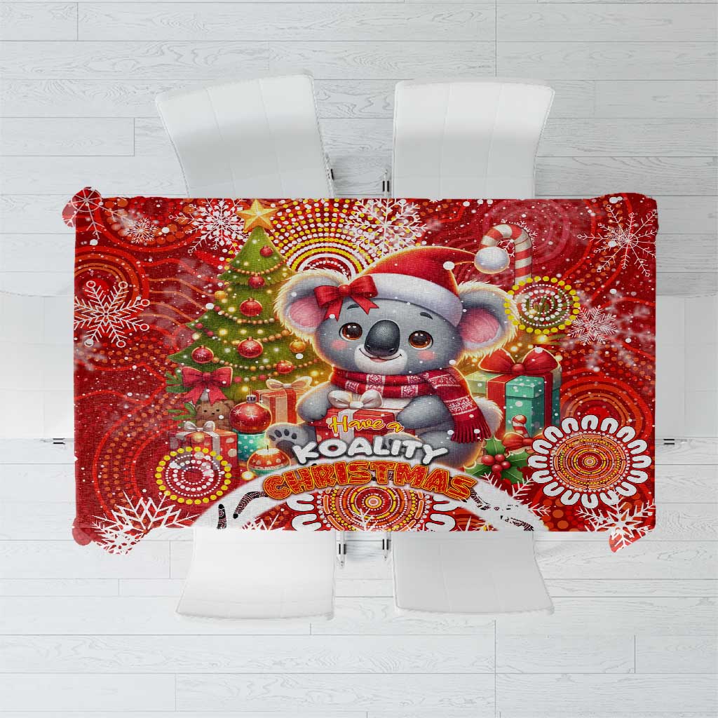 Koality Christmas Tablecloth Cute Aussie Koala Holiday - Wonder Print Shop