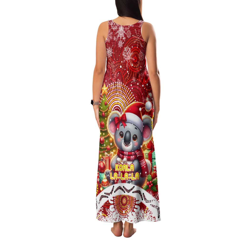 Koality Christmas Tank Maxi Dress Cute Aussie Koala Holiday - Wonder Print Shop