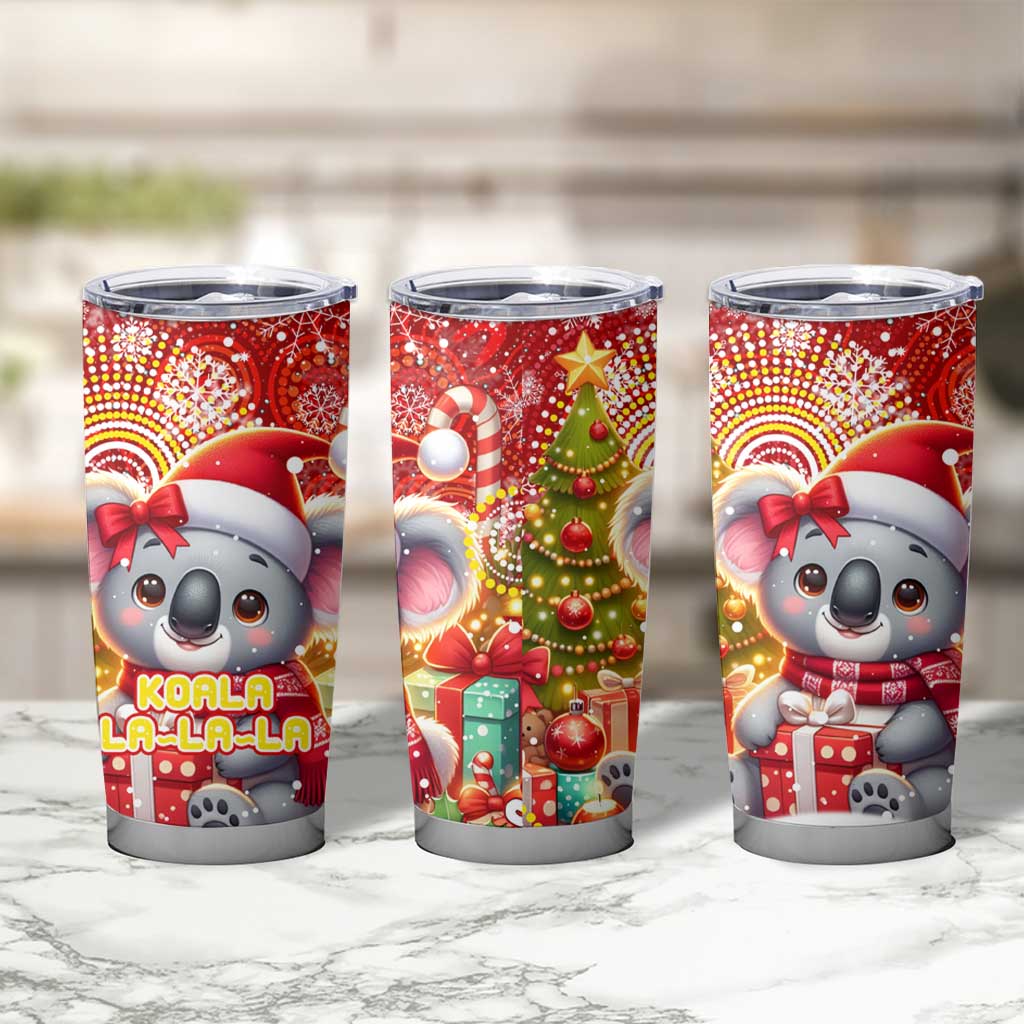 Koality Christmas Tumbler Cup Cute Aussie Koala Holiday - Wonder Print Shop