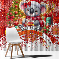 Koality Christmas Window Curtain Cute Aussie Koala Holiday - Wonder Print Shop