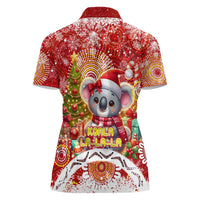 Koality Christmas Women Polo Shirt Cute Aussie Koala Holiday - Wonder Print Shop