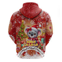Koality Christmas Zip Hoodie Cute Aussie Koala Holiday - Wonder Print Shop