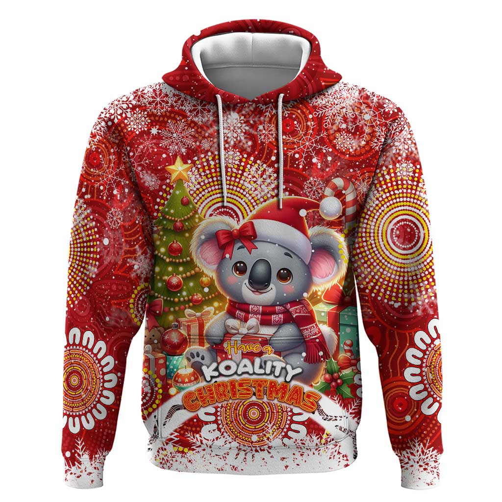 Koality Christmas Zip Hoodie Cute Aussie Koala Holiday - Wonder Print Shop