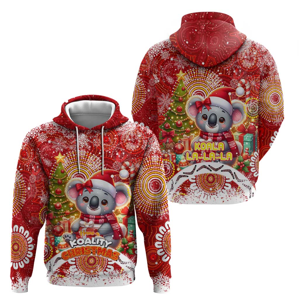 Koality Christmas Zip Hoodie Cute Aussie Koala Holiday - Wonder Print Shop