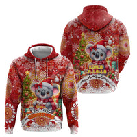 Koality Christmas Zip Hoodie Cute Aussie Koala Holiday - Wonder Print Shop