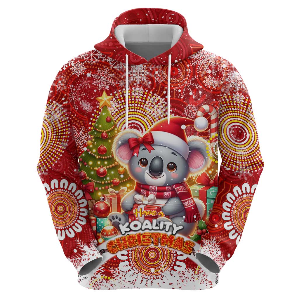 Koality Christmas Zip Hoodie Cute Aussie Koala Holiday - Wonder Print Shop