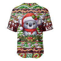 Koala Christmas Baseball Jersey Australia Aboriginal Cute Santa Koalas - Wonder Print Shop