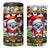 Koala Christmas 4 in 1 Can Cooler Tumbler Australia Aboriginal Cute Santa Koalas - Wonder Print Shop
