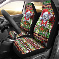 Koala Christmas Car Seat Cover Australia Aboriginal Cute Santa Koalas - Wonder Print Shop