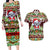 Koala Christmas Couples Matching Long Sleeve Bodycon Dress and Hawaiian Shirt Australia Aboriginal Cute Santa Koalas - Wonder Print Shop
