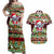 Koala Christmas Couples Matching Off Shoulder Maxi Dress and Hawaiian Shirt Australia Aboriginal Cute Santa Koalas - Wonder Print Shop