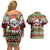 Koala Christmas Couples Matching Off Shoulder Short Dress and Hawaiian Shirt Australia Aboriginal Cute Santa Koalas - Wonder Print Shop