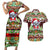 Koala Christmas Couples Matching Short Sleeve Bodycon Dress and Hawaiian Shirt Australia Aboriginal Cute Santa Koalas - Wonder Print Shop