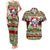 Koala Christmas Couples Matching Tank Maxi Dress and Hawaiian Shirt Australia Aboriginal Cute Santa Koalas - Wonder Print Shop