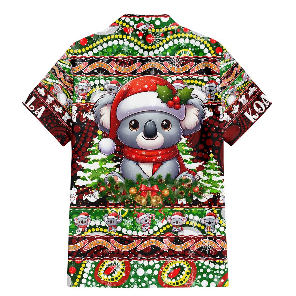 Koala Christmas Family Matching Mermaid Dress and Hawaiian Shirt Australia Aboriginal Cute Santa Koalas - Wonder Print Shop