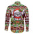 Koala Christmas Family Matching Off The Shoulder Long Sleeve Dress and Hawaiian Shirt Australia Aboriginal Cute Santa Koalas - Wonder Print Shop