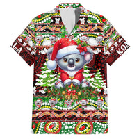 Koala Christmas Family Matching Puletasi and Hawaiian Shirt Australia Aboriginal Cute Santa Koalas - Wonder Print Shop
