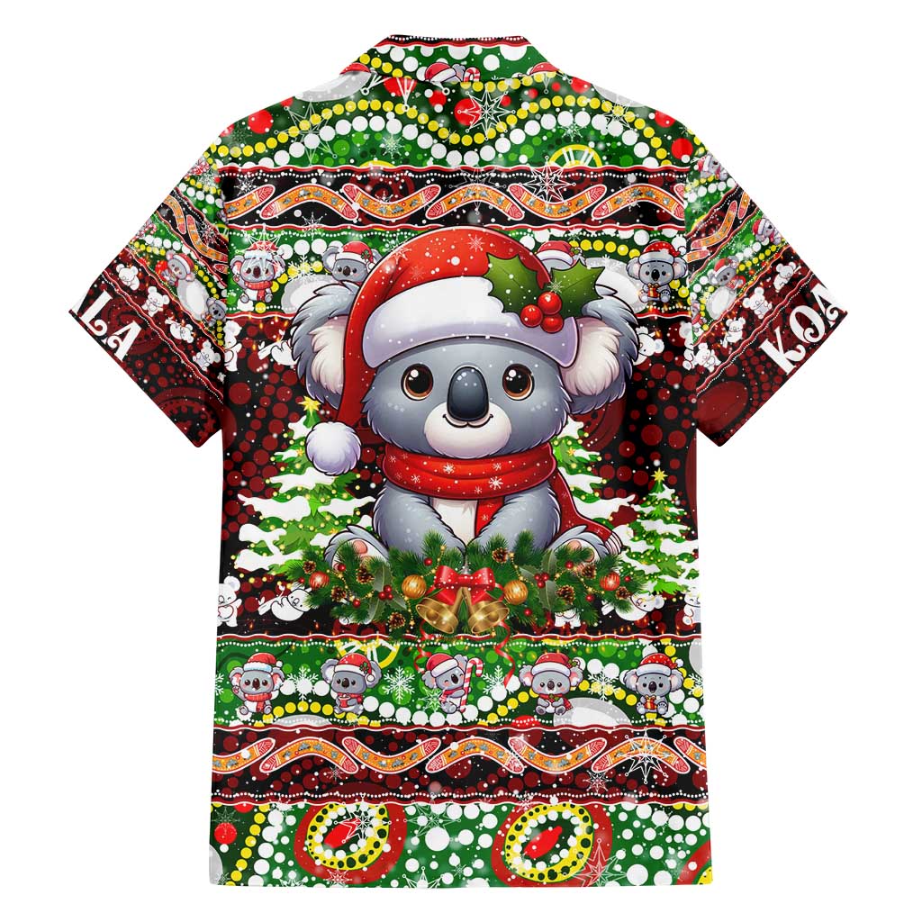 Koala Christmas Family Matching Puletasi and Hawaiian Shirt Australia Aboriginal Cute Santa Koalas - Wonder Print Shop