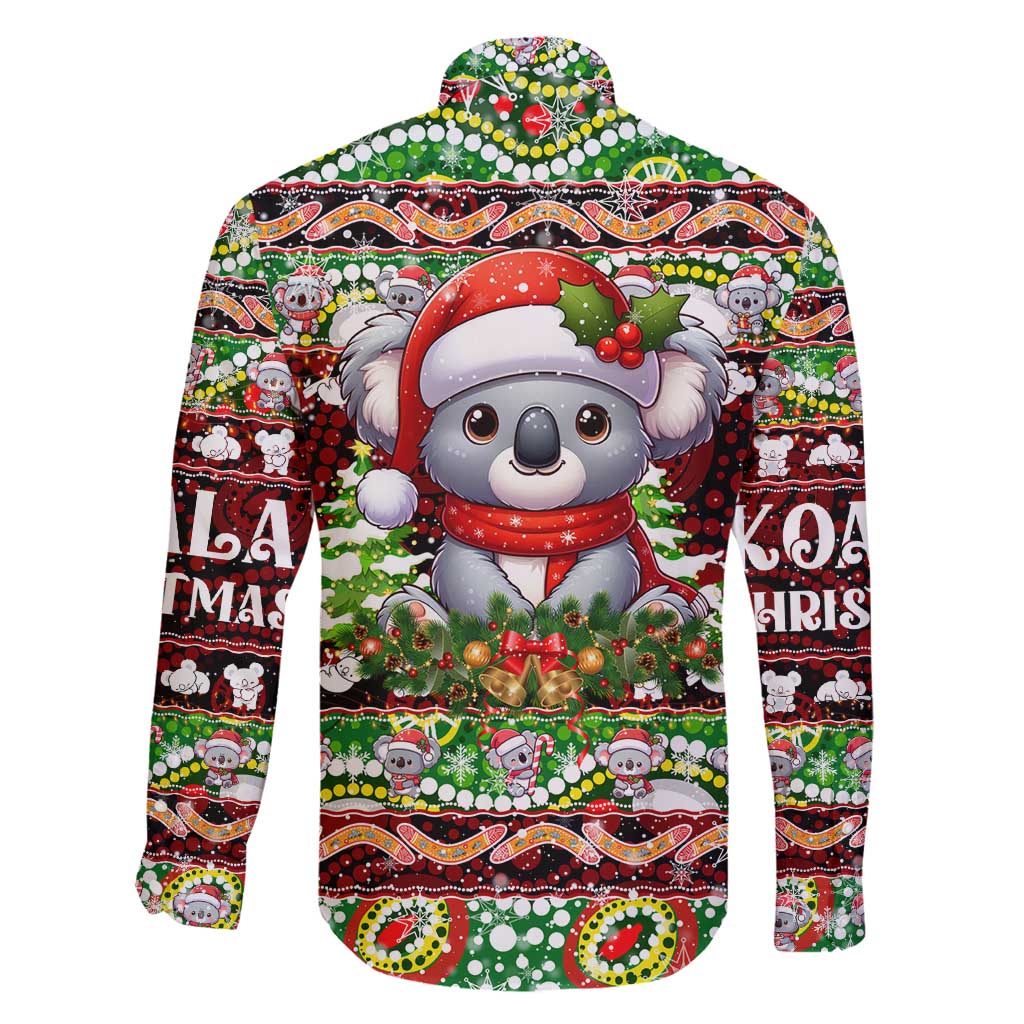 Koala Christmas Family Matching Puletasi and Hawaiian Shirt Australia Aboriginal Cute Santa Koalas - Wonder Print Shop