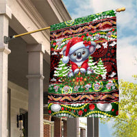 Koala Christmas Garden Flag Australia Aboriginal Cute Santa Koalas - Wonder Print Shop