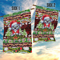 Koala Christmas Garden Flag Australia Aboriginal Cute Santa Koalas - Wonder Print Shop