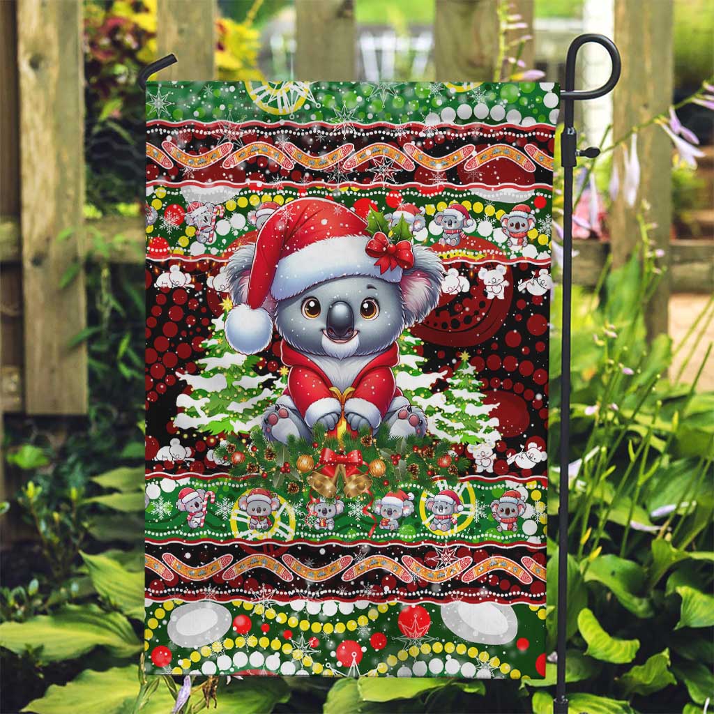 Koala Christmas Garden Flag Australia Aboriginal Cute Santa Koalas - Wonder Print Shop