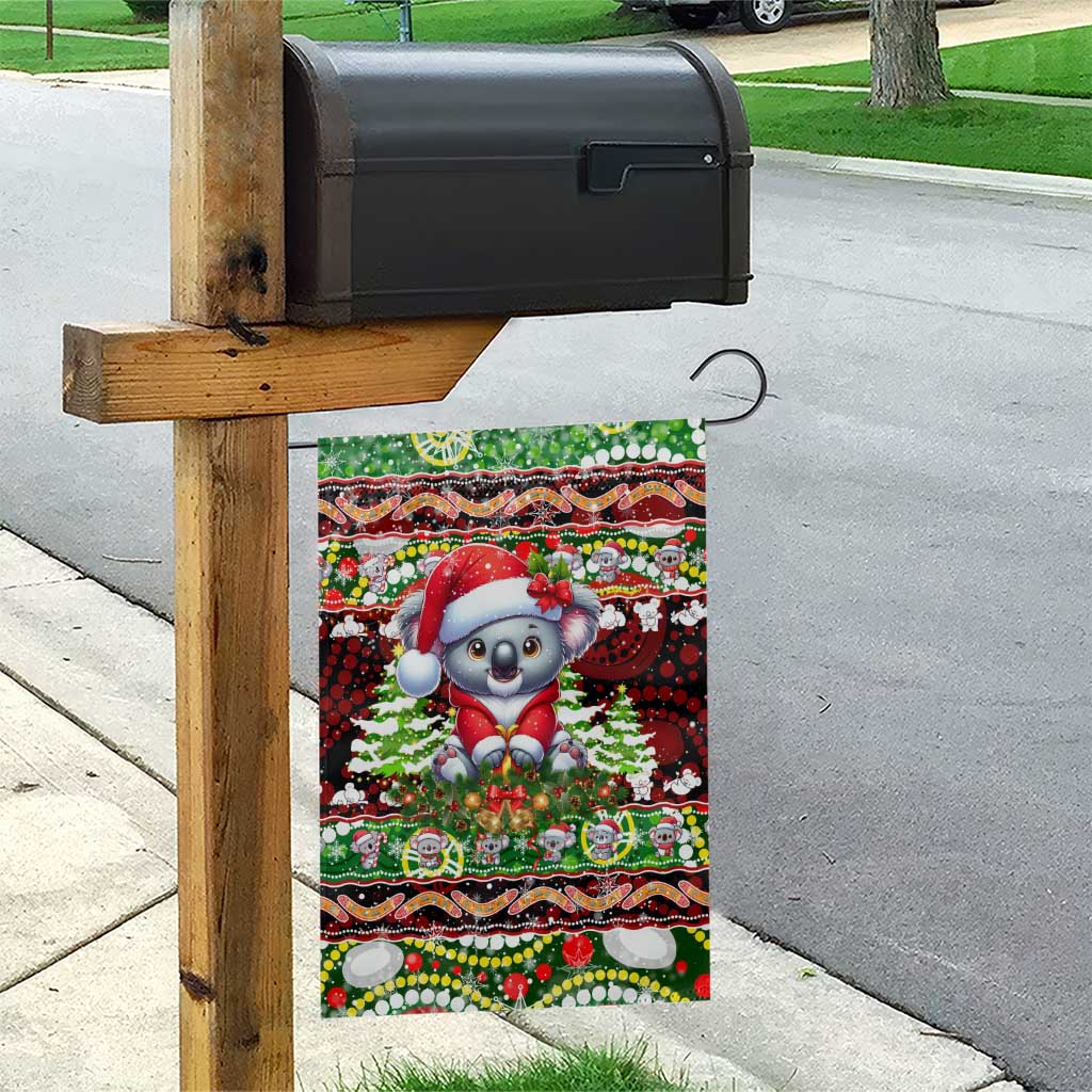 Koala Christmas Garden Flag Australia Aboriginal Cute Santa Koalas - Wonder Print Shop