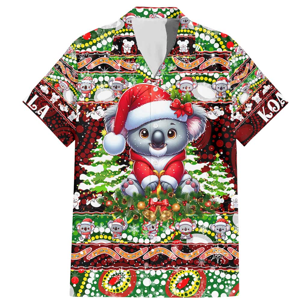 Koala Christmas Hawaiian Shirt Australia Aboriginal Cute Santa Koalas - Wonder Print Shop