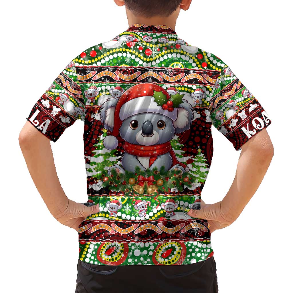 Koala Christmas Kid Hawaiian Shirt Australia Aboriginal Cute Santa Koalas - Wonder Print Shop