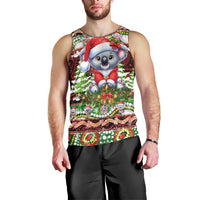 Koala Christmas Men Tank Top Australia Aboriginal Cute Santa Koalas - Wonder Print Shop