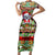 Koala Christmas Short Sleeve Bodycon Dress Australia Aboriginal Cute Santa Koalas - Wonder Print Shop