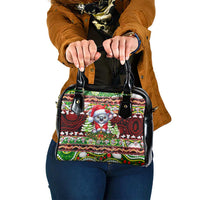 Koala Christmas Shoulder Handbag Australia Aboriginal Cute Santa Koalas - Wonder Print Shop