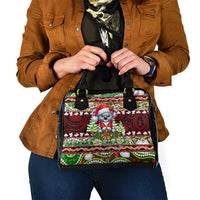 Koala Christmas Shoulder Handbag Australia Aboriginal Cute Santa Koalas - Wonder Print Shop
