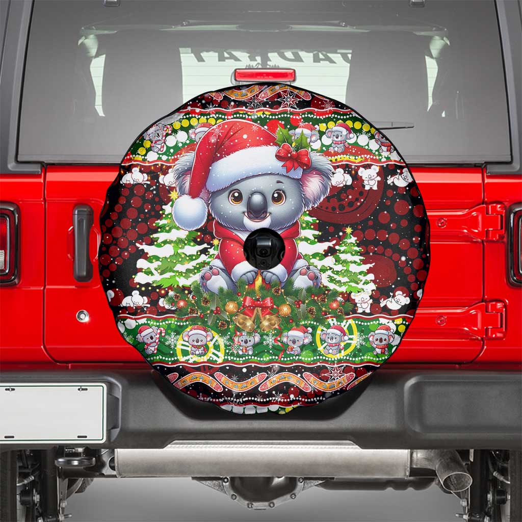 Koala Christmas Spare Tire Cover Australia Aboriginal Cute Santa Koalas - Wonder Print Shop