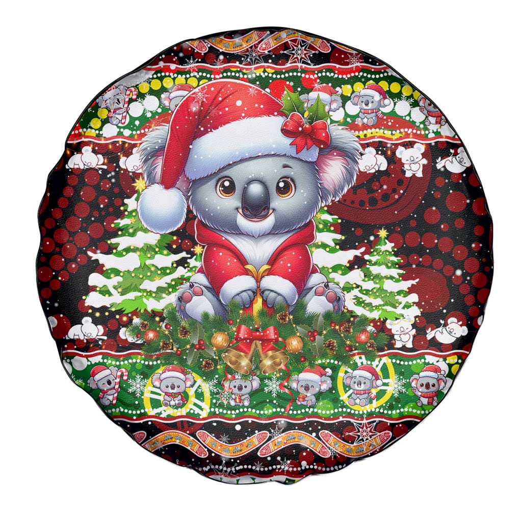 Koala Christmas Spare Tire Cover Australia Aboriginal Cute Santa Koalas - Wonder Print Shop