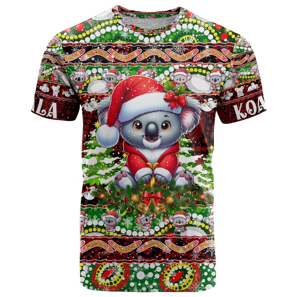 Koala Christmas T Shirt Australia Aboriginal Cute Santa Koalas - Wonder Print Shop
