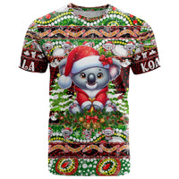 Koala Christmas T Shirt Australia Aboriginal Cute Santa Koalas - Wonder Print Shop