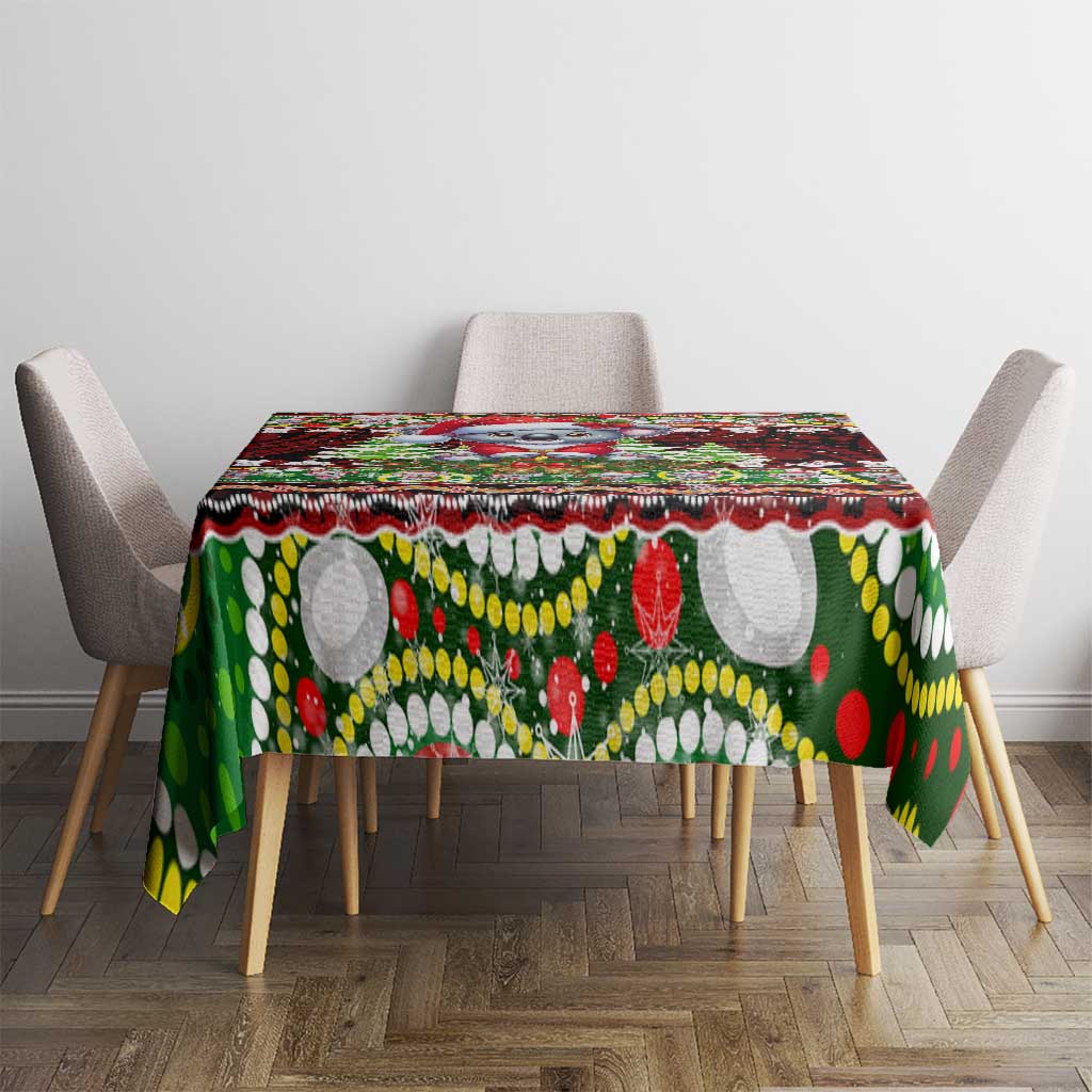 Koala Christmas Tablecloth Australia Aboriginal Cute Santa Koalas - Wonder Print Shop