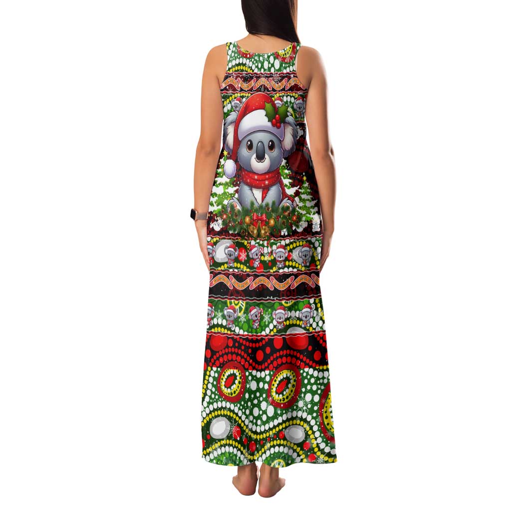 Koala Christmas Tank Maxi Dress Australia Aboriginal Cute Santa Koalas - Wonder Print Shop