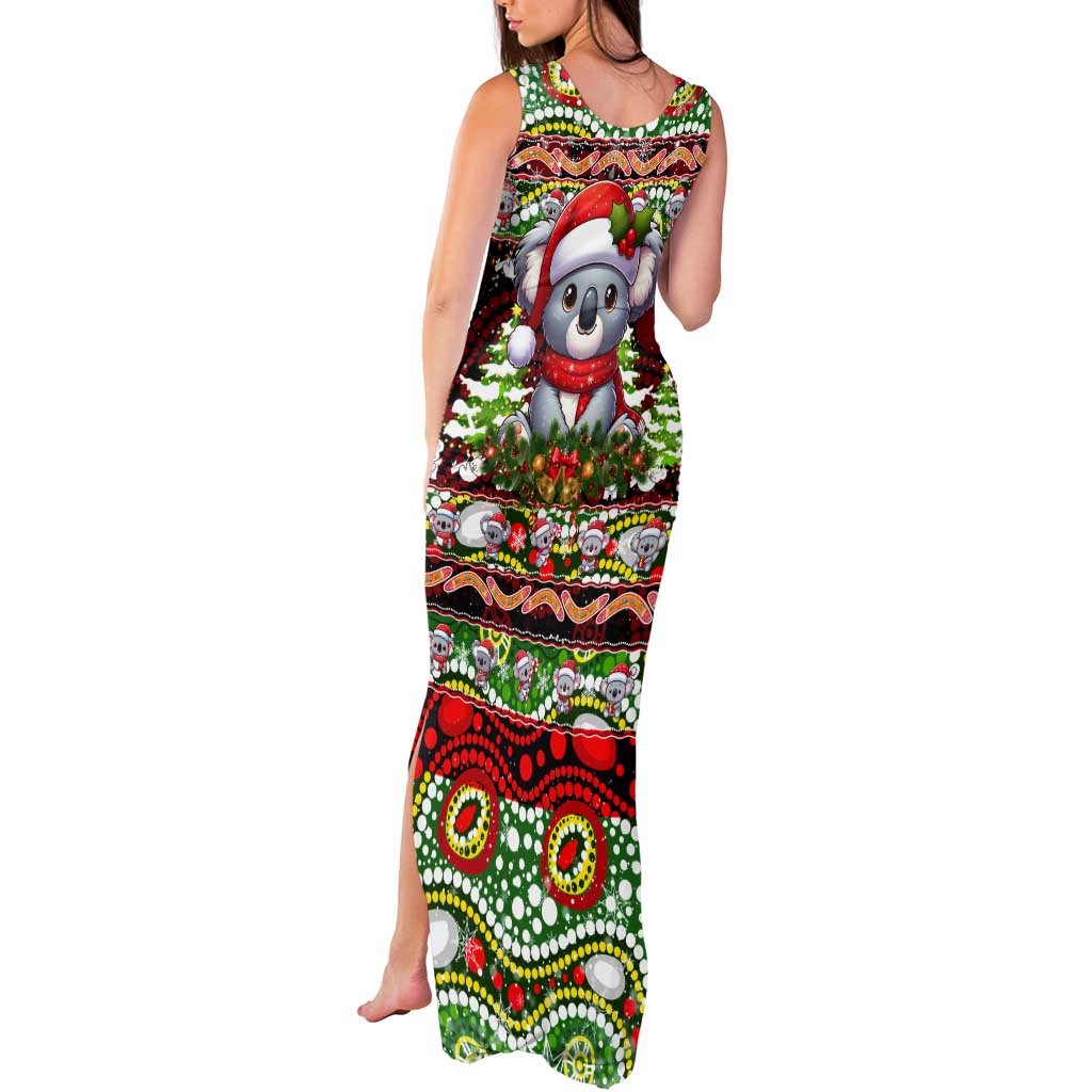 Koala Christmas Tank Maxi Dress Australia Aboriginal Cute Santa Koalas - Wonder Print Shop