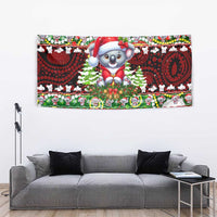 Koala Christmas Tapestry Australia Aboriginal Cute Santa Koalas - Wonder Print Shop