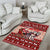 Dog Sled Christmas Area Rug Husky Sleigh Ride Design - Wonder Print Shop
