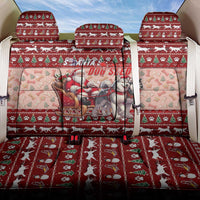 Dog Sled Christmas Back Car Seat Cover Husky Sleigh Ride Design - Wonder Print Shop