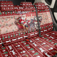 Dog Sled Christmas Back Car Seat Cover Husky Sleigh Ride Design - Wonder Print Shop