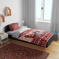 Dog Sled Christmas Bedding Set Husky Sleigh Ride Design - Wonder Print Shop