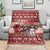 Dog Sled Christmas Blanket Husky Sleigh Ride Design - Wonder Print Shop