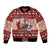 Dog Sled Christmas Bomber Jacket Husky Sleigh Ride Design - Wonder Print Shop