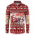 Dog Sled Christmas Button Sweatshirt Husky Sleigh Ride Design - Wonder Print Shop